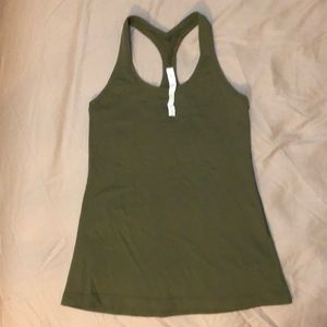 Lululemon athletica tank top, green, 8